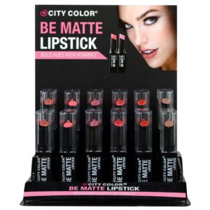 City Color Be Matte Lipstick Display 